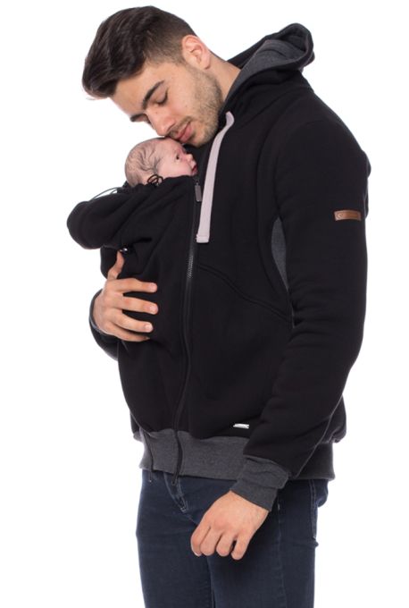 mens babywearing coat